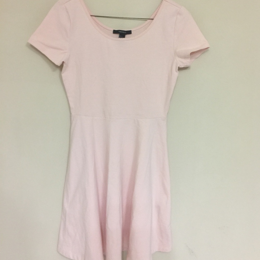 Baby Pink Skater Dress